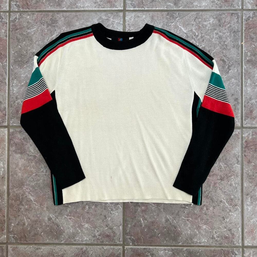 Vintage 90s white stag skater sweater
